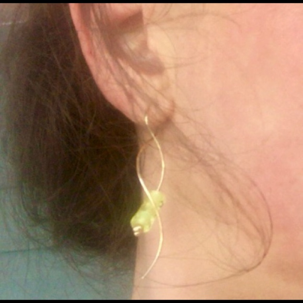 Solid 14k Interchangeable Spiral Long Earrings - image 4